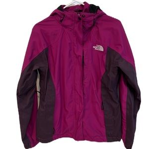 The North Face Womens Jacket Purple Magenta Rain Jacket Full Zip Size MEDIUM